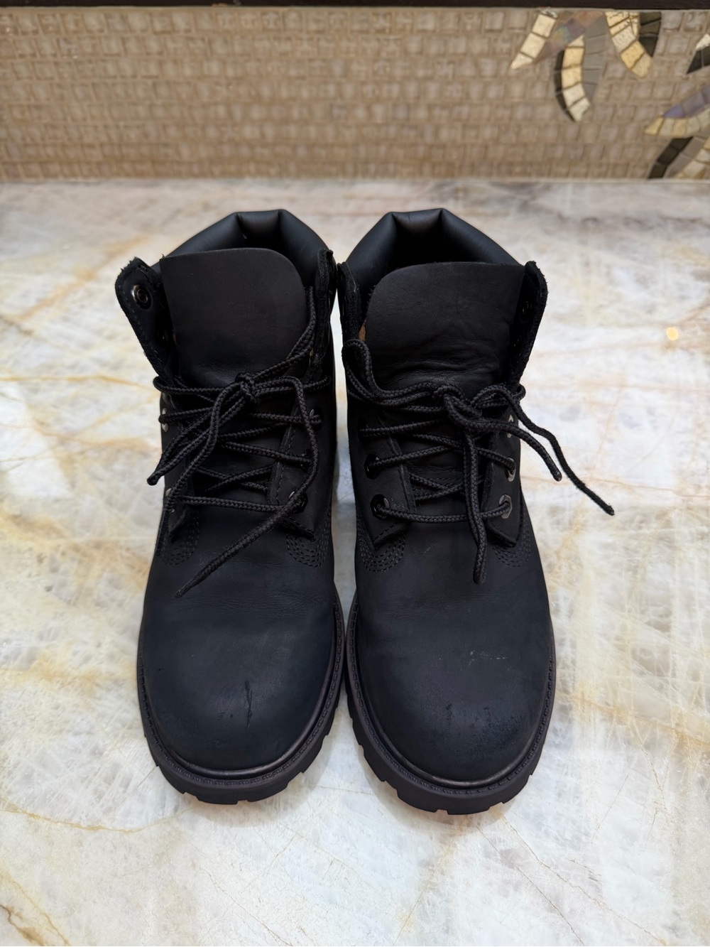 Timberland Kids Black Lace-Up Ankle Boots